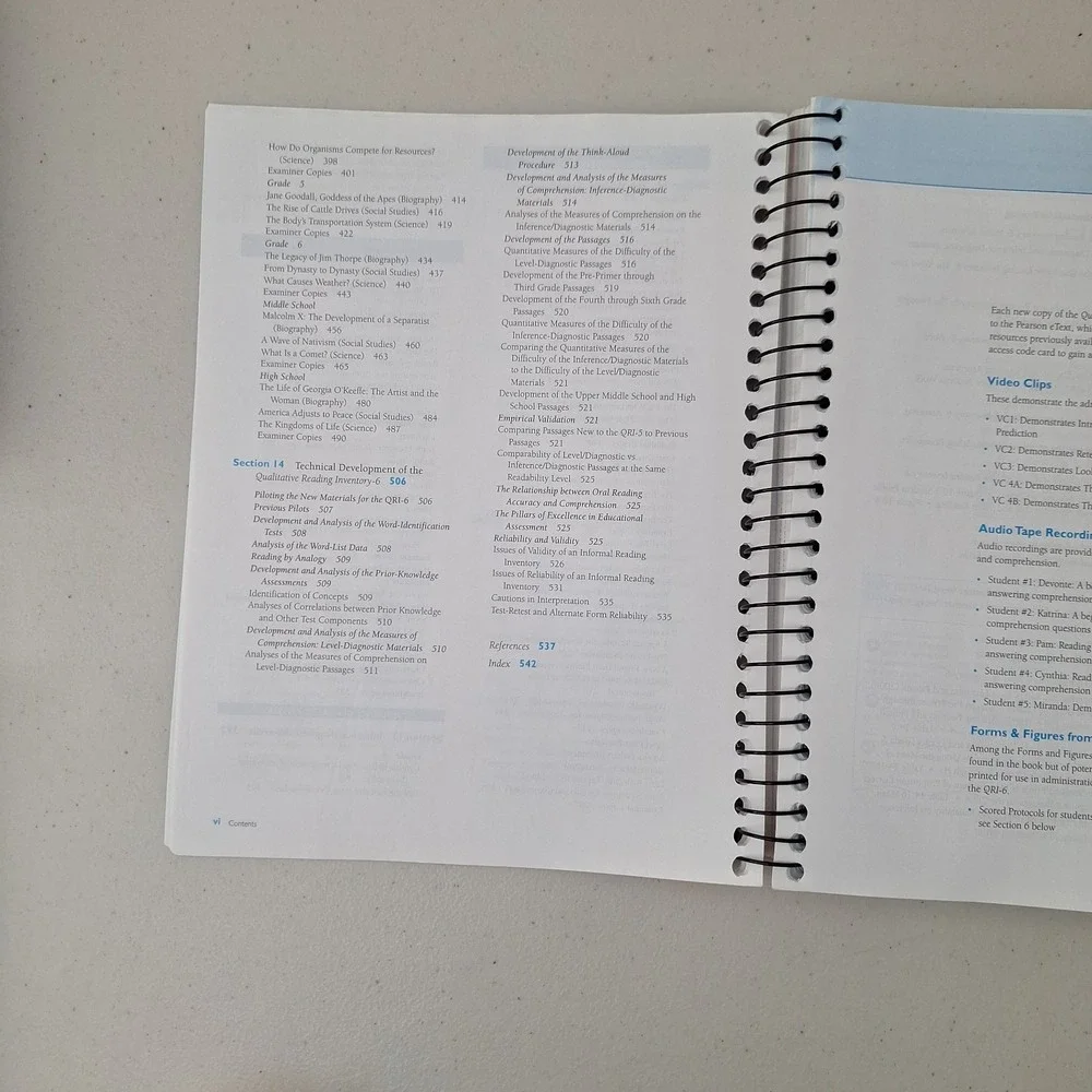 Qualitative Reading Inventory (6th Edition) - Spiral-bound - VERY GOOD